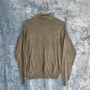 Kevoman Vintage SILK 2‎ Ply Knitted Single Stitch Black Sweater Mens Size Medium